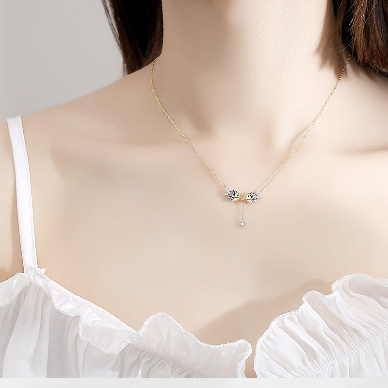 Cute necklace zircon necklace - Pantelitsa Beauty and Jewellery one stop shop