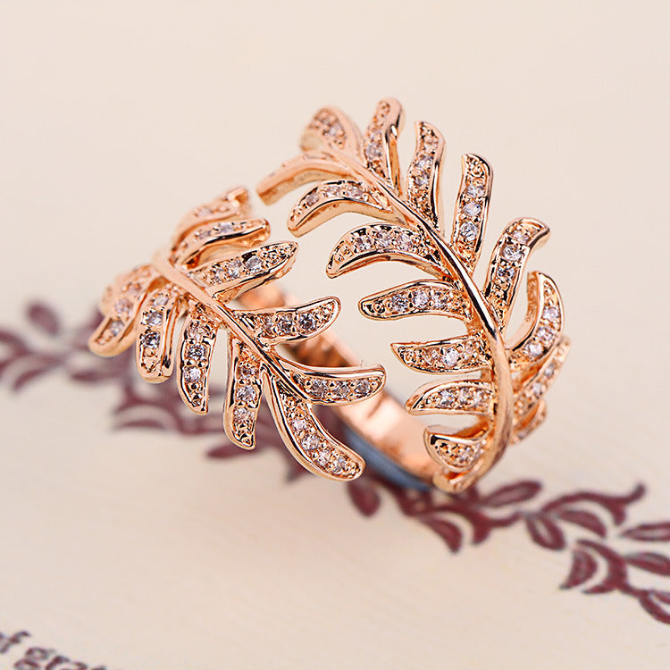 Mimosa leaves rings - Pantelitsa Beauty and Jewellery one stop shop