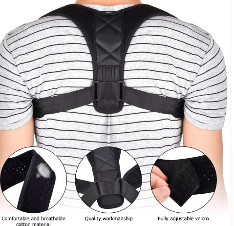 Adjustable Posture Corrector Back Support Strap Brace Shoulder Spine Support Lumbar Posture Orthopedic Belt - Pantelitsa Beauty and Jewellery one stop shop