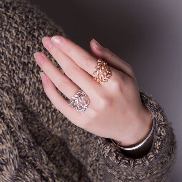 Mimosa leaves rings - Pantelitsa Beauty and Jewellery one stop shop