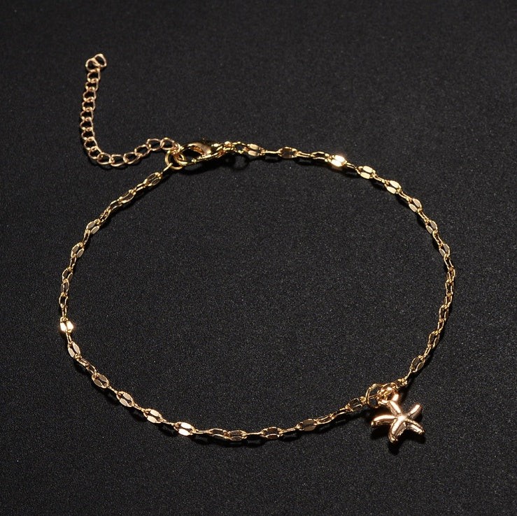 Alloy plating starfish anklet - Pantelitsa Beauty and Jewellery one stop shop