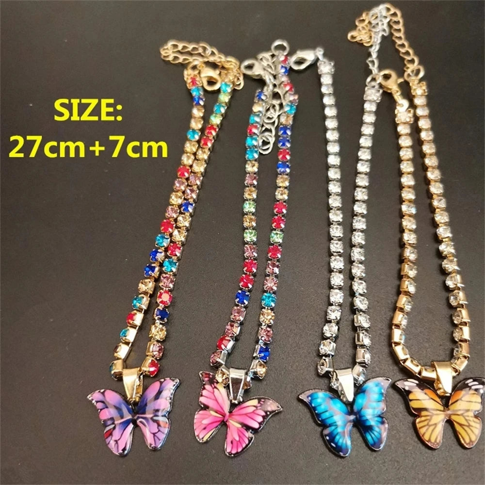 Metal Butterfly Anklet Bracelet - Pantelitsa Beauty and Jewellery one stop shop
