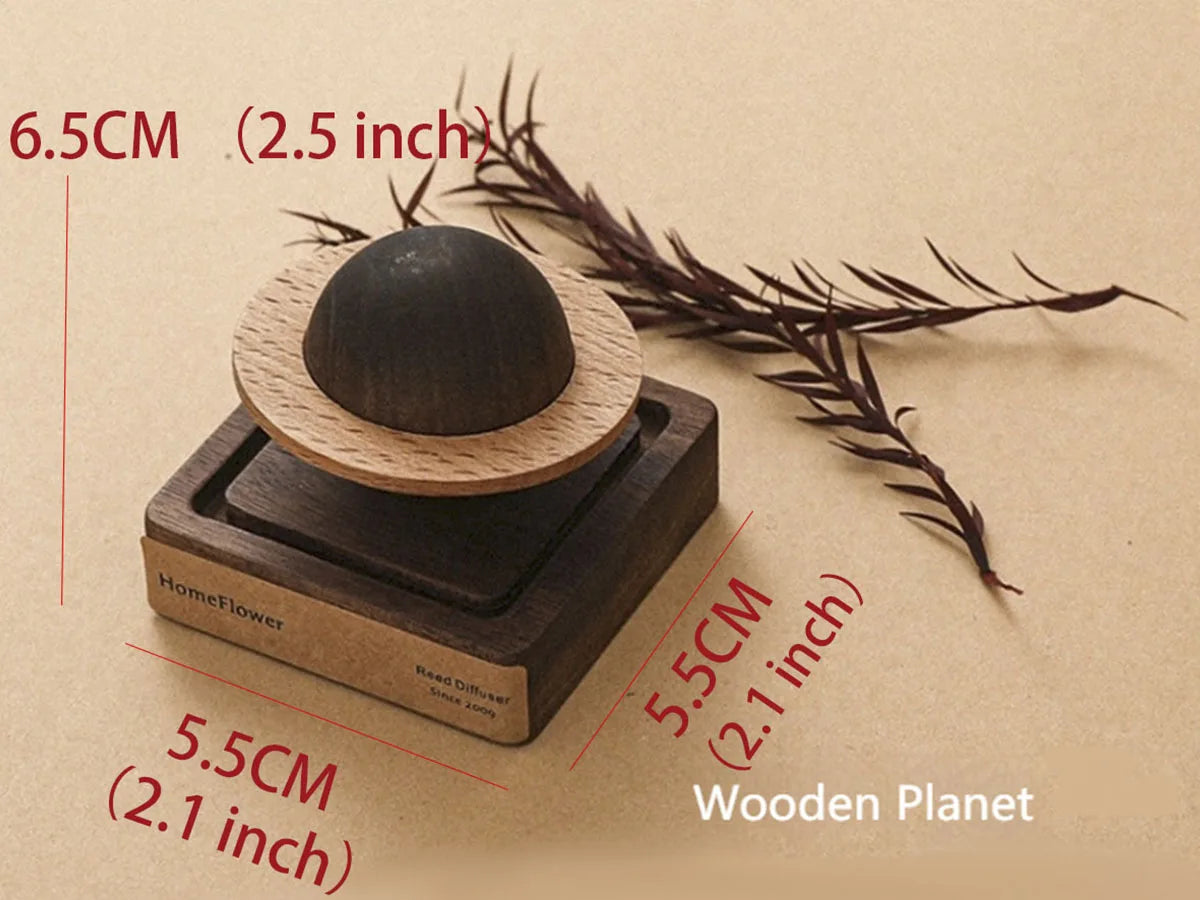 Unique Jupiter shape essential oil wood scent diffuser - Pantelitsa Beauty and Jewellery one stop shop