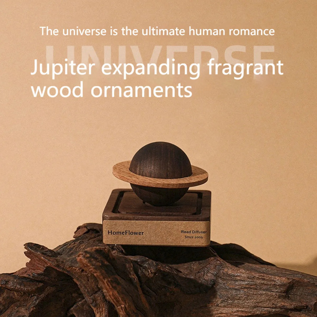 Unique Jupiter shape essential oil wood scent diffuser - Pantelitsa Beauty and Jewellery one stop shop