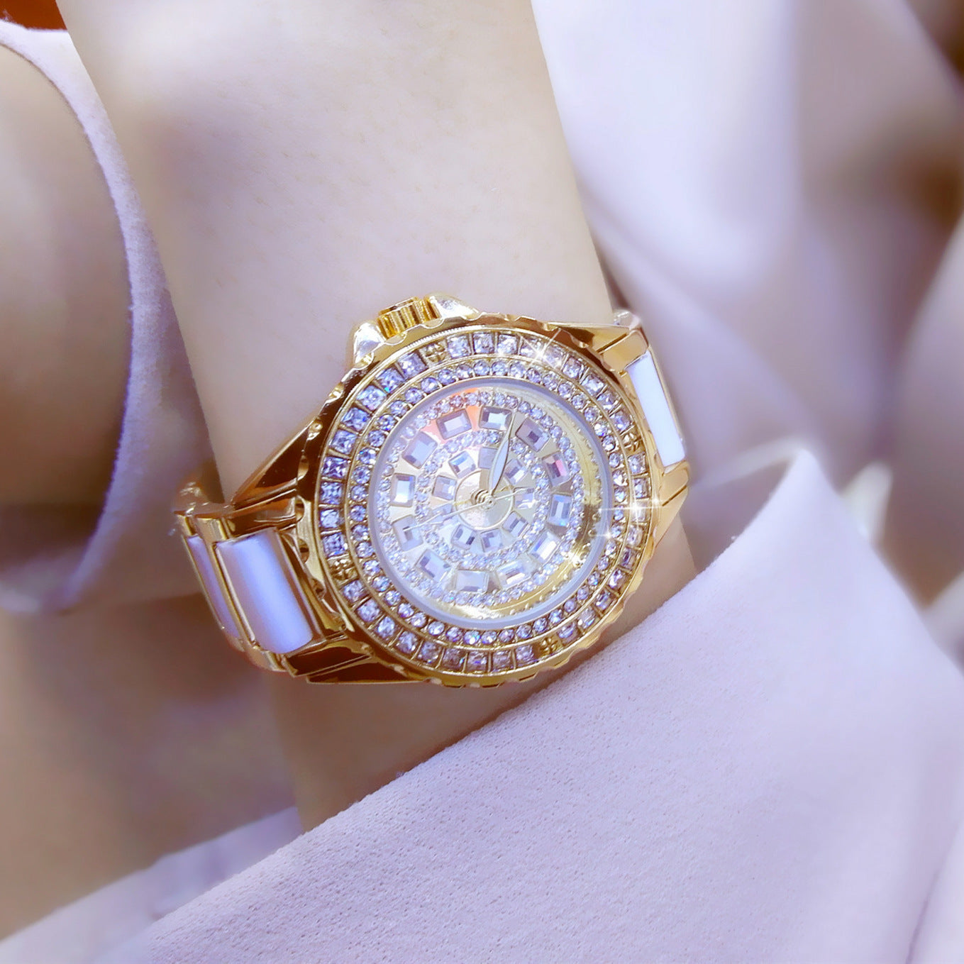 Simple Full Diamond Watch - Pantelitsa Beauty and Jewellery one stop shop