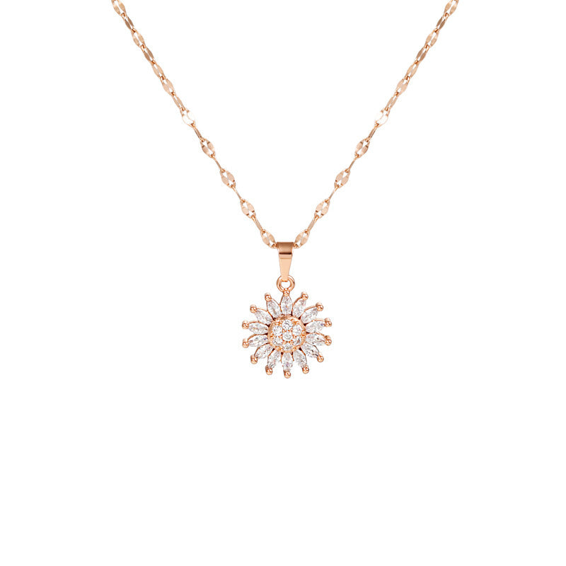 Pendant Micro Inlaid Zircon Clavicle Chain - Pantelitsa Beauty and Jewellery one stop shop