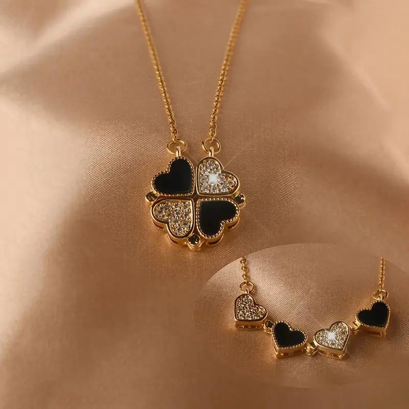Four-Leaf Clover Pendant Necklace Temperament Entry Lux Niche Design