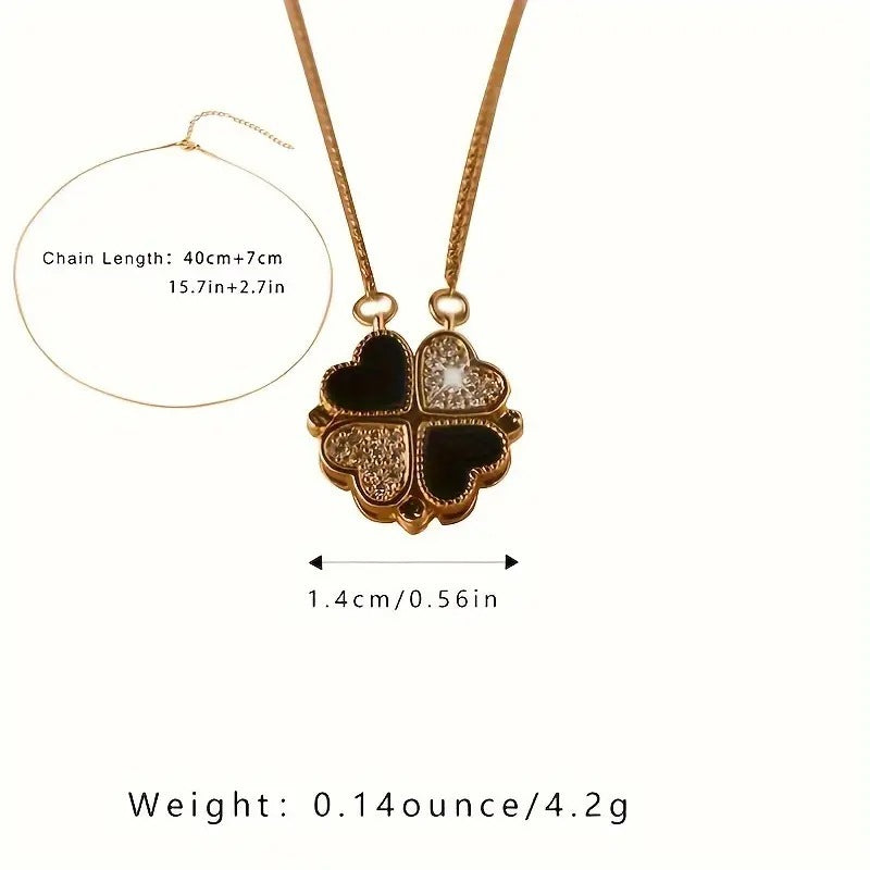 Four-Leaf Clover Pendant Necklace Temperament Entry Lux Niche Design