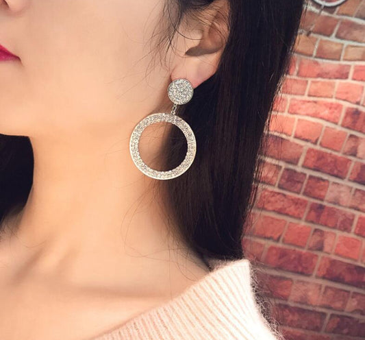 Exaggerated Circle Earring Earrings - Pantelitsa Beauty and Jewellery one stop shop