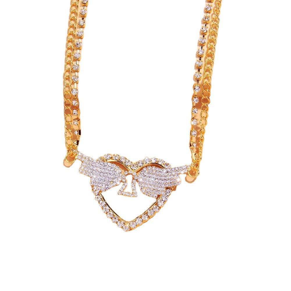 Rhinestone Wings Heart Multilayer Waist Chain - Pantelitsa Beauty and Jewellery one stop shop