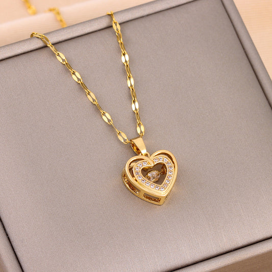 Double-layer Smart Love Pendant  Necklace - Pantelitsa Beauty and Jewellery one stop shop