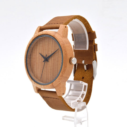 Women's Simple Sandalwood Quartz Watch - Pantelitsa Beauty and Jewellery one stop shop