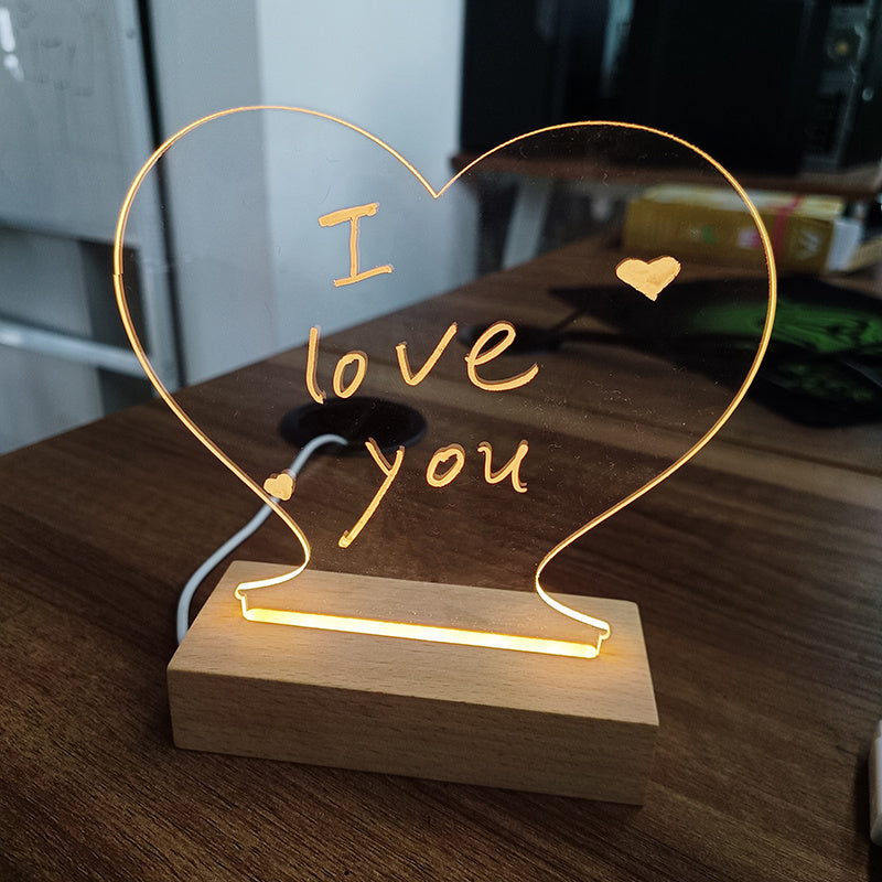 Creative Note Board Creative Led Night Light USB Message Board Holiday Light With Pen Gift For Children Girlfriend Decoration Night Lamp - Pantelitsa Beauty and Jewellery one stop shop